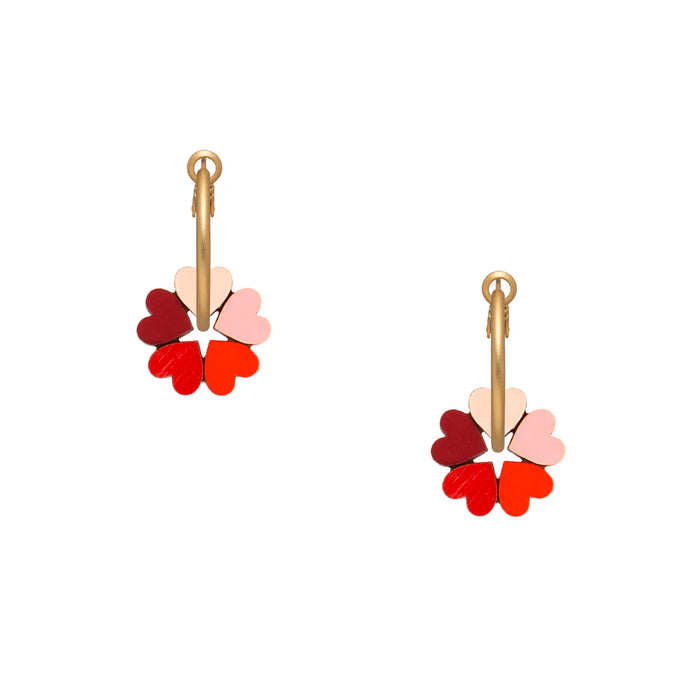 Pendientes de aro Materia Rica - Queen of Hearts