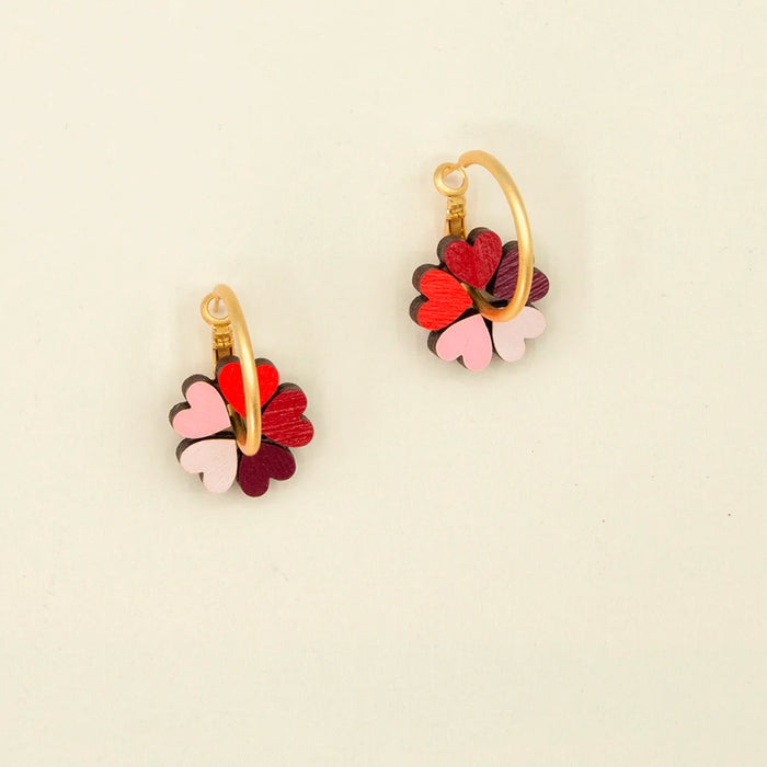 Pendientes de aro Materia Rica - Queen of Hearts