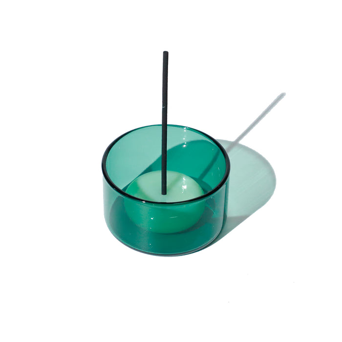 Quemador de incienso - Cristal Verde