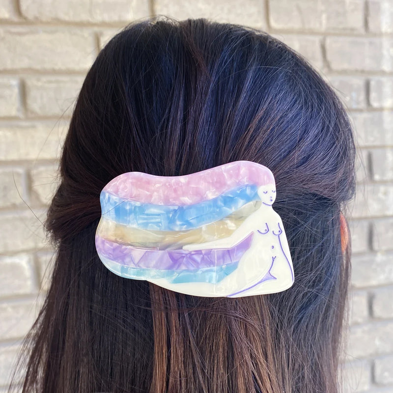 Pasador de pelo grande - Rainbow Girl
