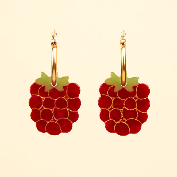 Pendientes - Frambuesa