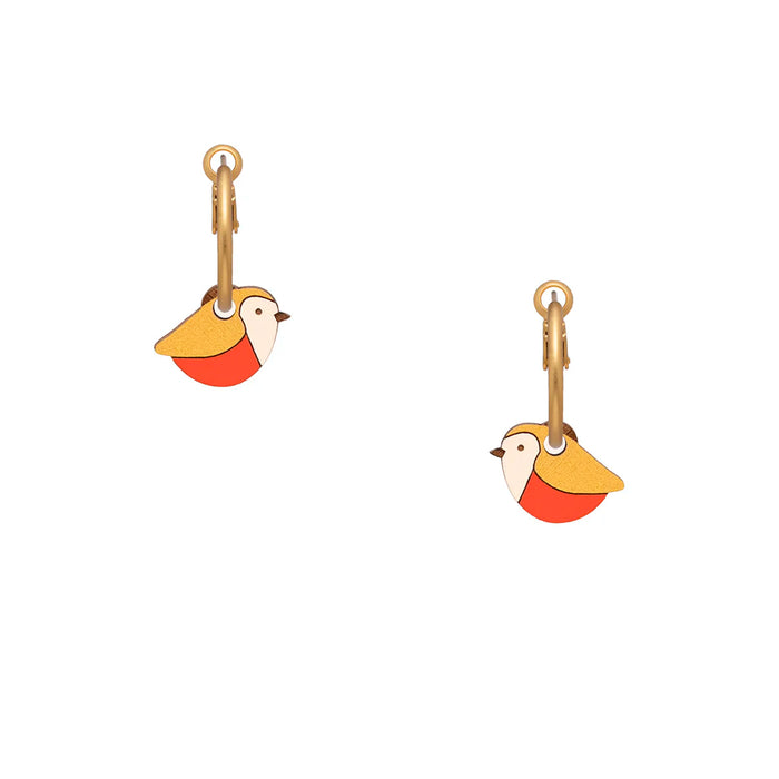 Pendientes de aro Materia Rica - Red Robin