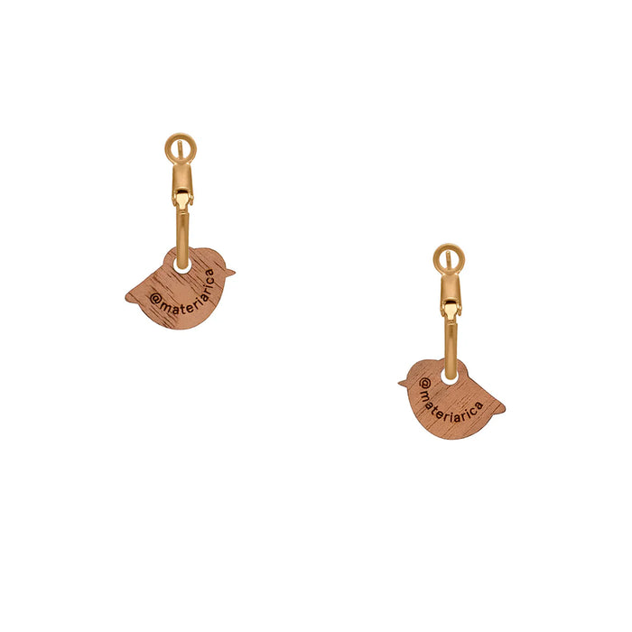 Pendientes de aro Materia Rica - Red Robin