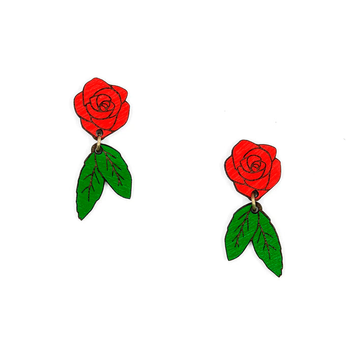 Pendientes Materia Rica - Red Rose 🌹