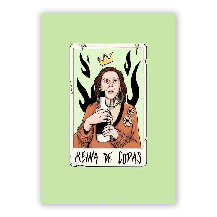 Print de Sofía Ozcoz A5 - "Reina de Copas"