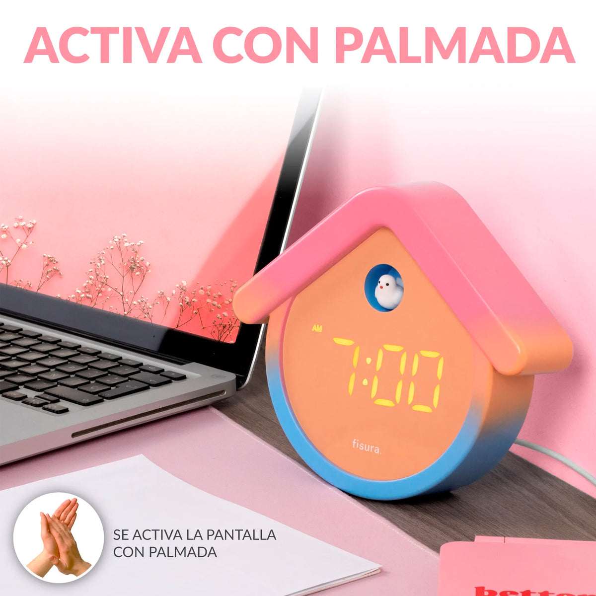 Reloj Fisura - Despertador Cuco Digital Degradado