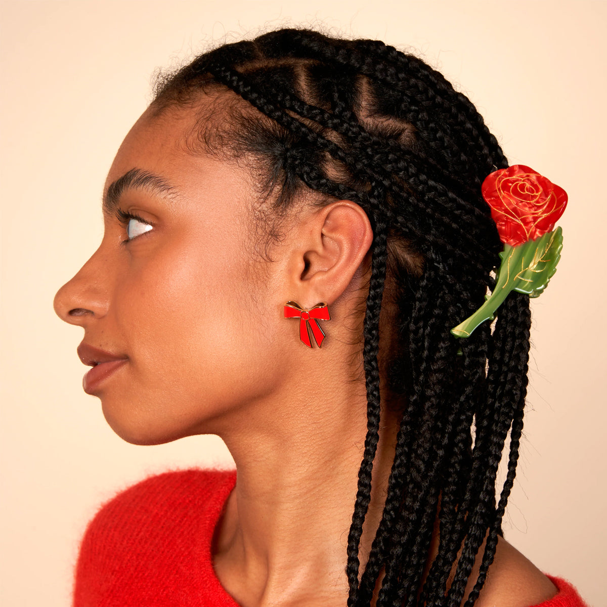 Pinza para el pelo - Rosa 🌹