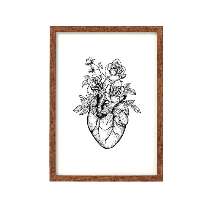 Print de Laura Agustí A4 - "Rose Heart"