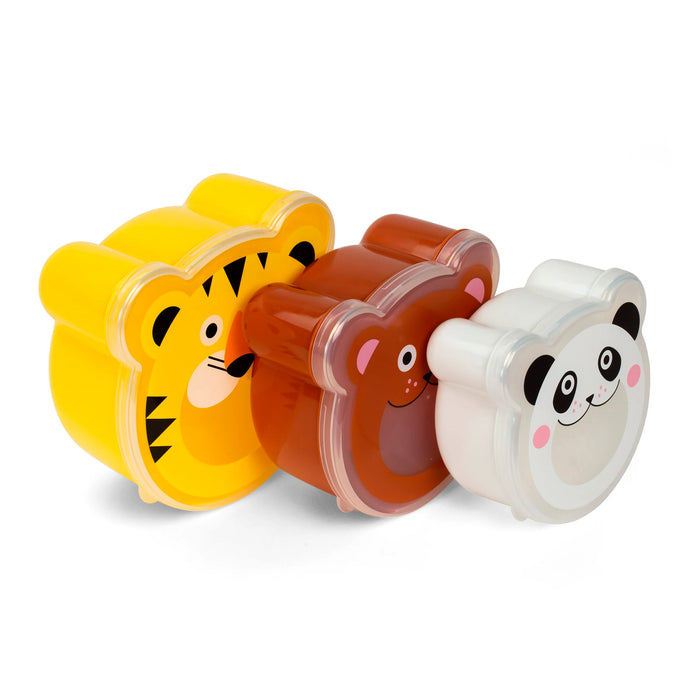 Set tuppers - Tigre, panda y oso 🐯🐼🐻