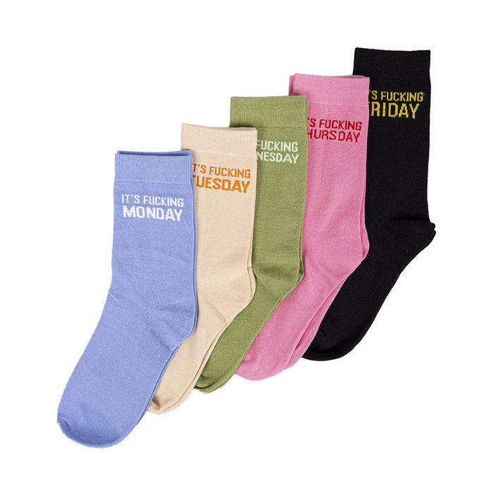 Pack 5 calcetines - "Fucking Week"