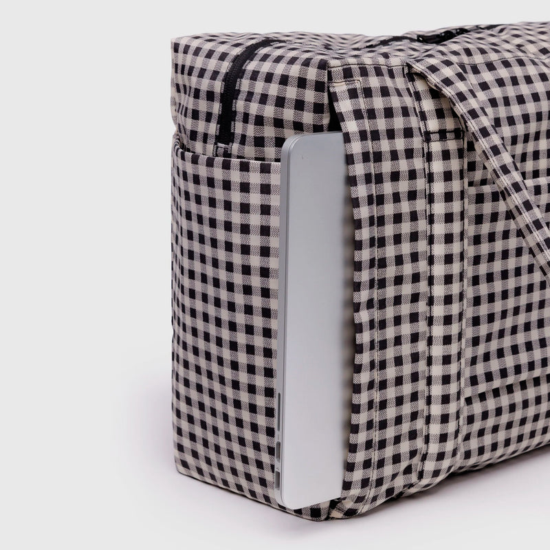 Bolso Nube Carry-On Baggu - Black & White Gingham