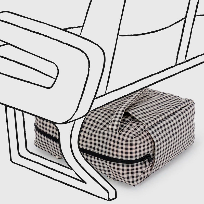 Bolso Nube Carry-On Baggu - Black & White Gingham
