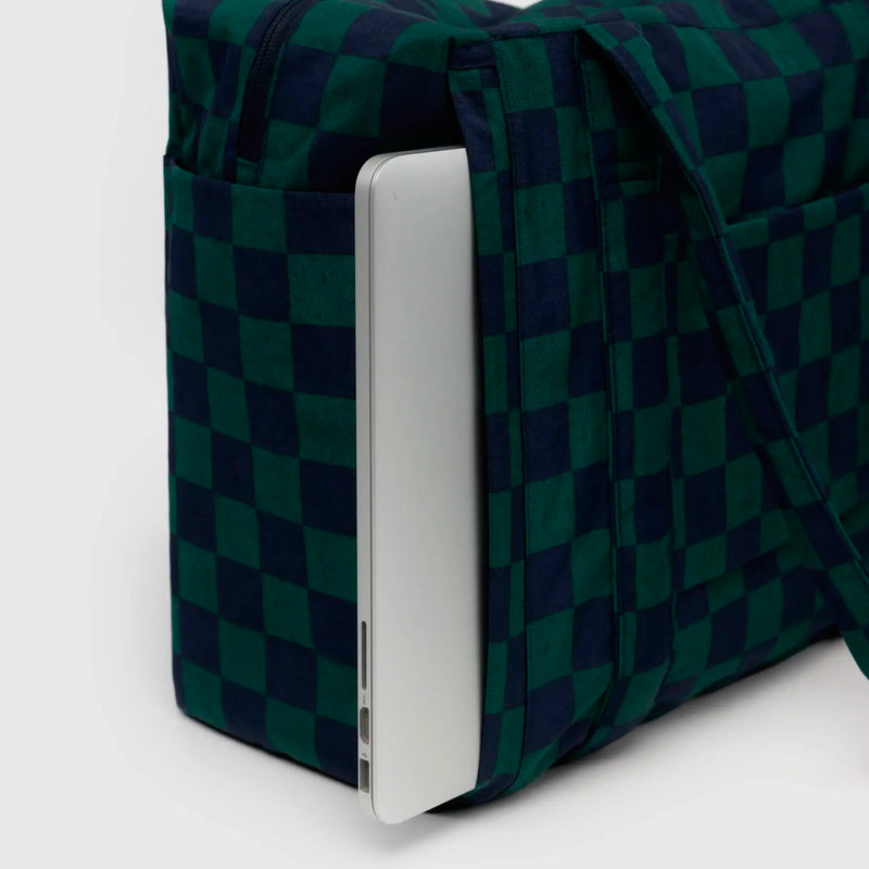 Bolso Nube Carry-On Baggu - Navy Green Check