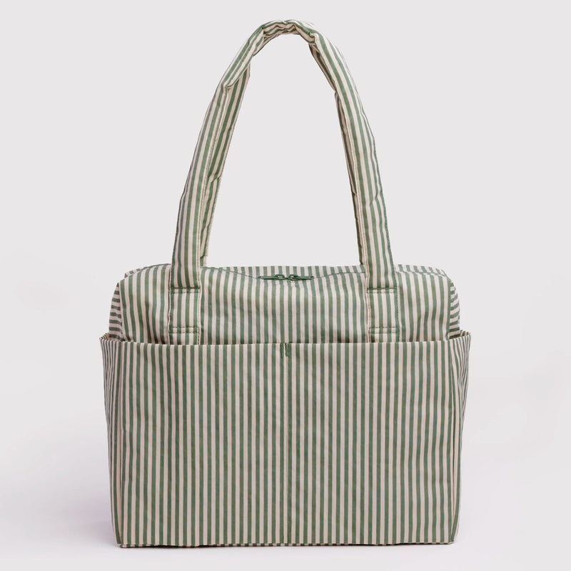 Bolso Nube Carry-On Baggu - Sage Stripe