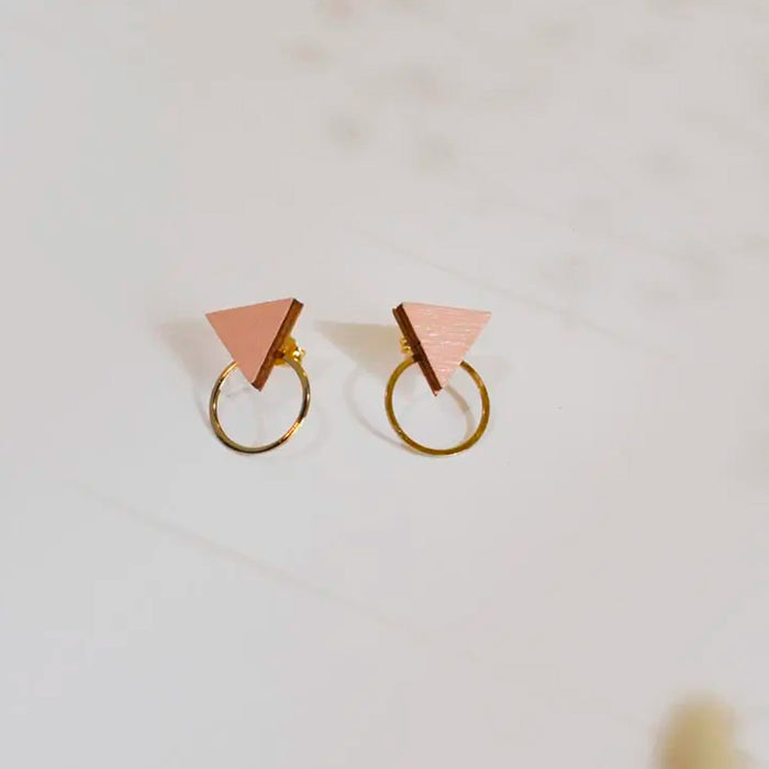 Pendientes - Small Studs Triangle Nude