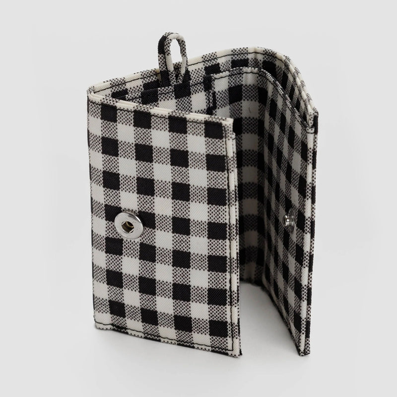 Cartera Baggu - Black & White Gingham