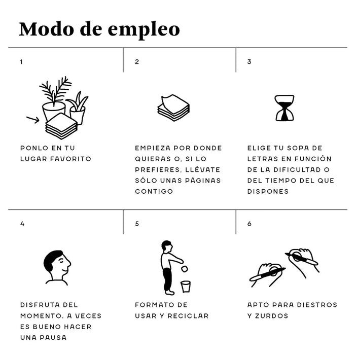 Pasatiempos - Sopas de letras para mantener el cerebro en forma