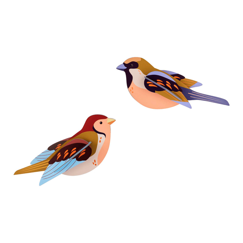 Escultura de papel - Sparrows 🐦