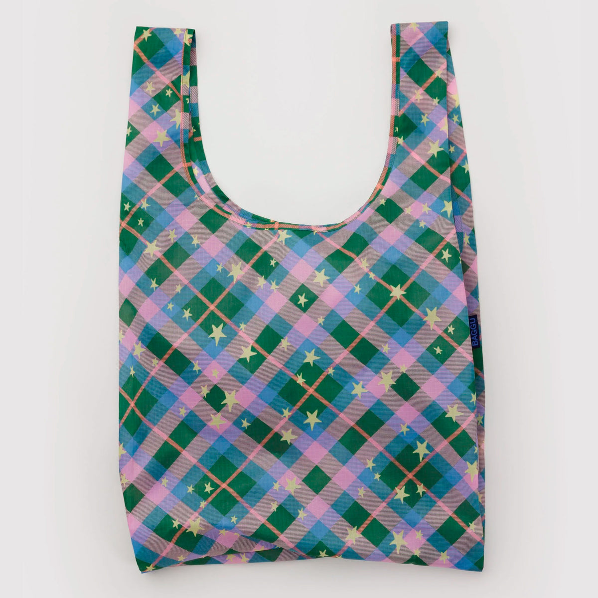 Bolsa Baggu - Green Star Plaid ✨