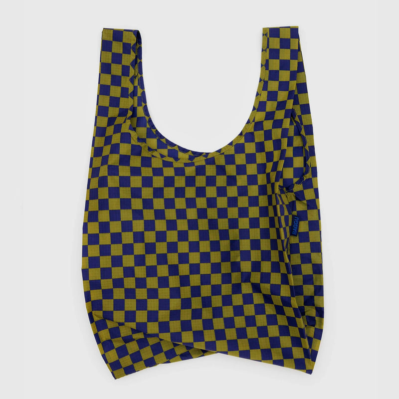 Bolsa Baggu - Pear Navy Check