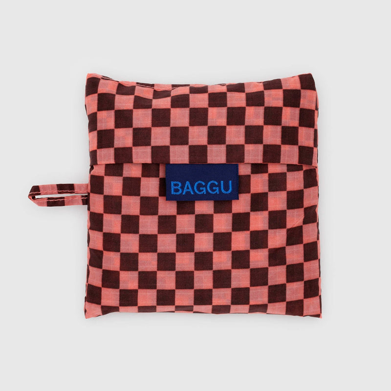 Bolsa Baggu - Pink Brown Check