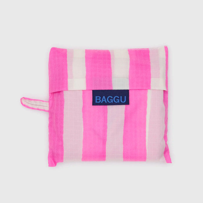 Bolsa Baggu - Pink Painted Stripe