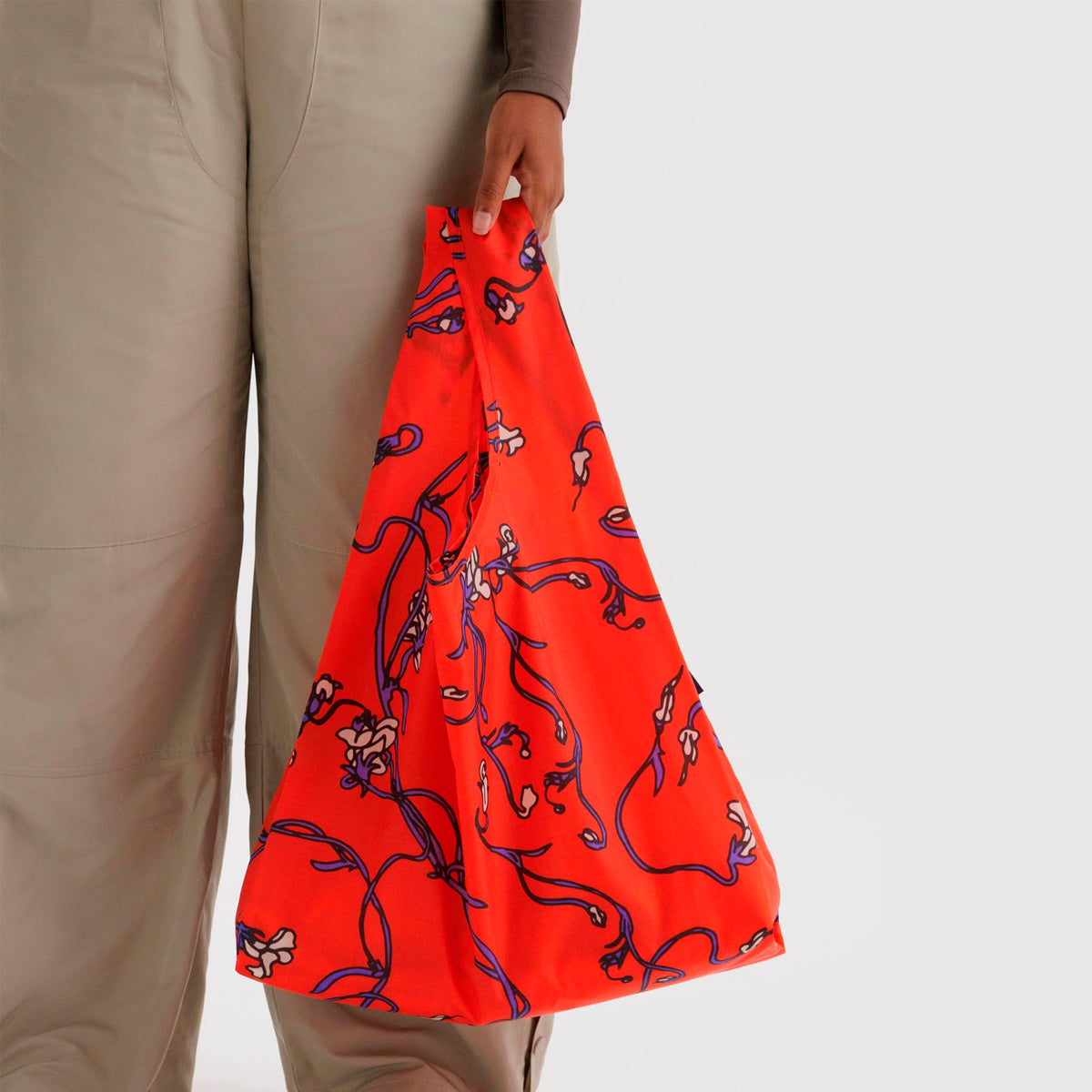 Bolsa Baggu - Red Snapdragon