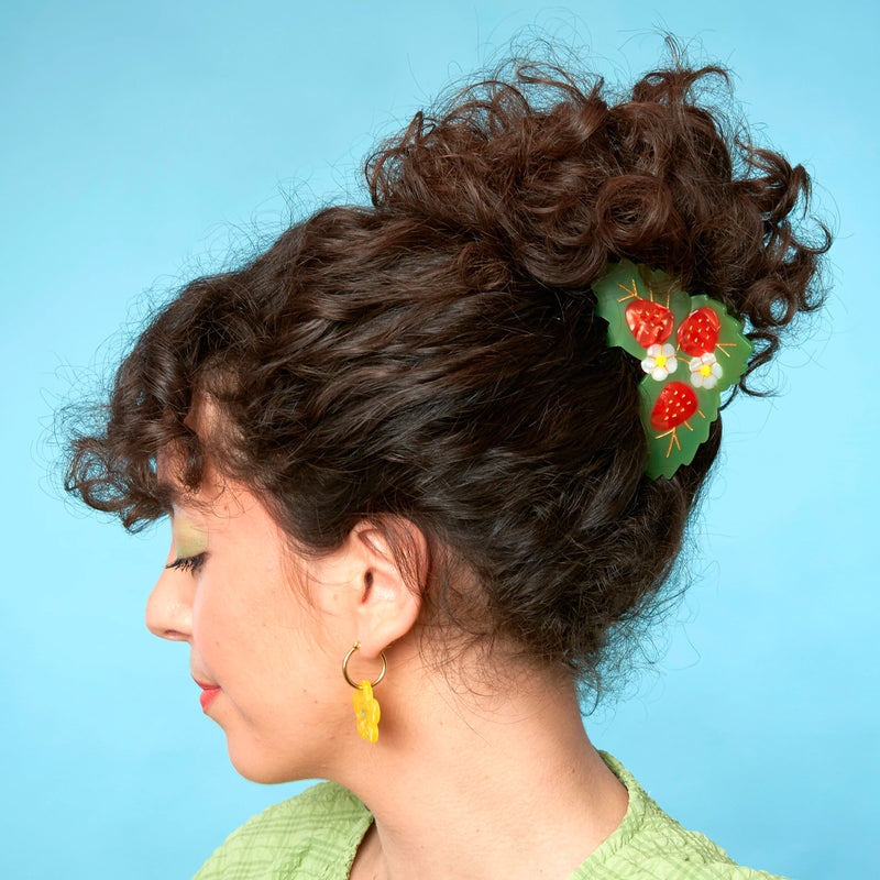 Pinza para el pelo - Planta de fresa 🍓