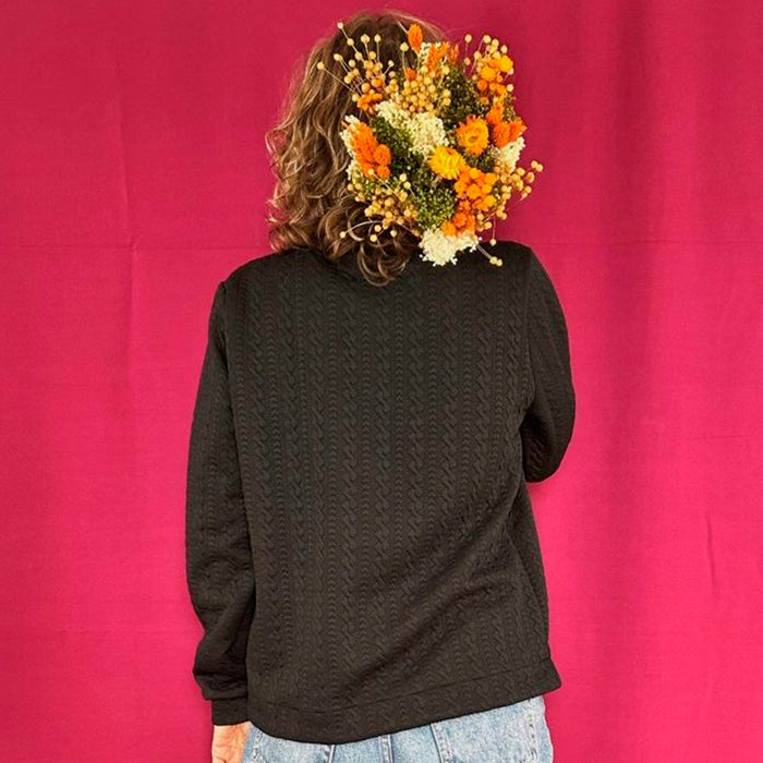 Sudadera La Compiano - Button Negro