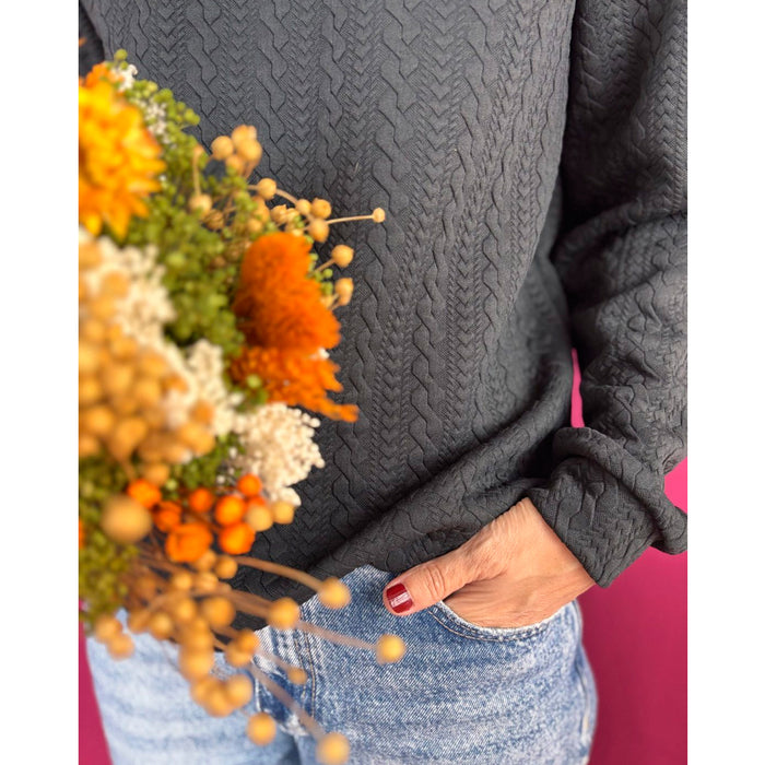 Sudadera La Compiano - Button Negro