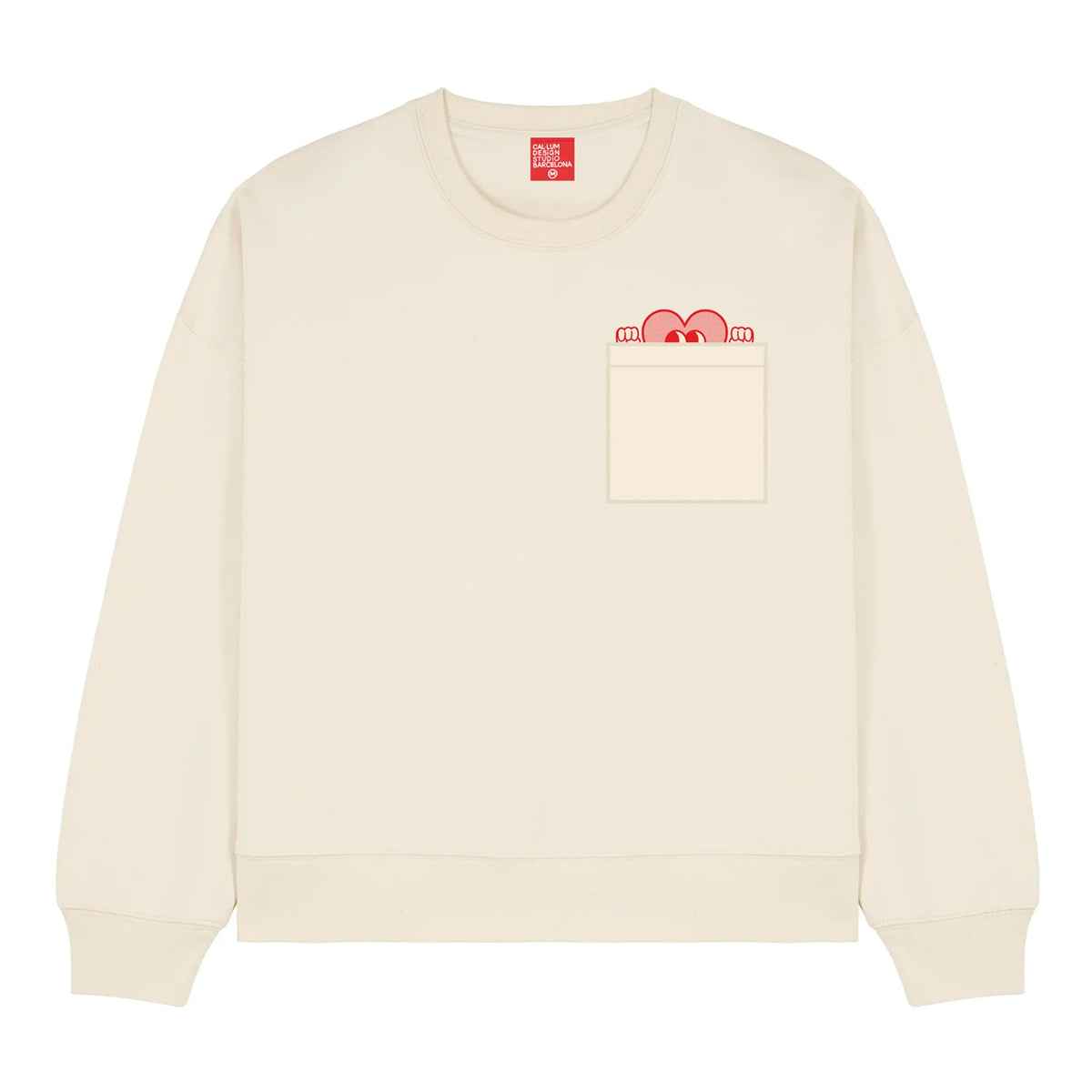Sudadera - "Corazón Bolsillo" Cropped 💗