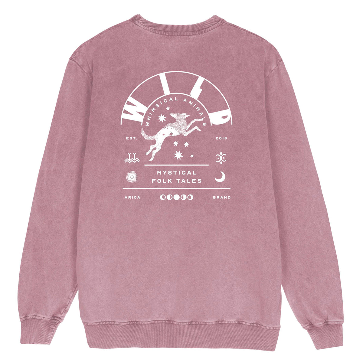 Sudadera Arica Brand - Wild Malva 🐺🌑