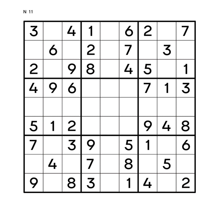 Pasatiempos - Sudokus muy fáciles para toda la familia