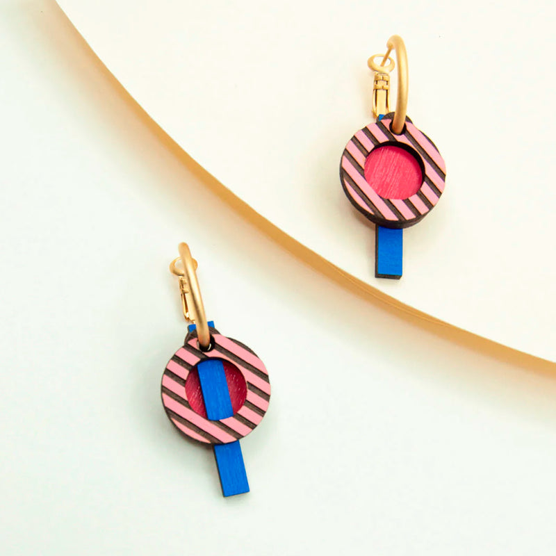 Pendientes de aro intercambiables Materia Rica - Summer Textures