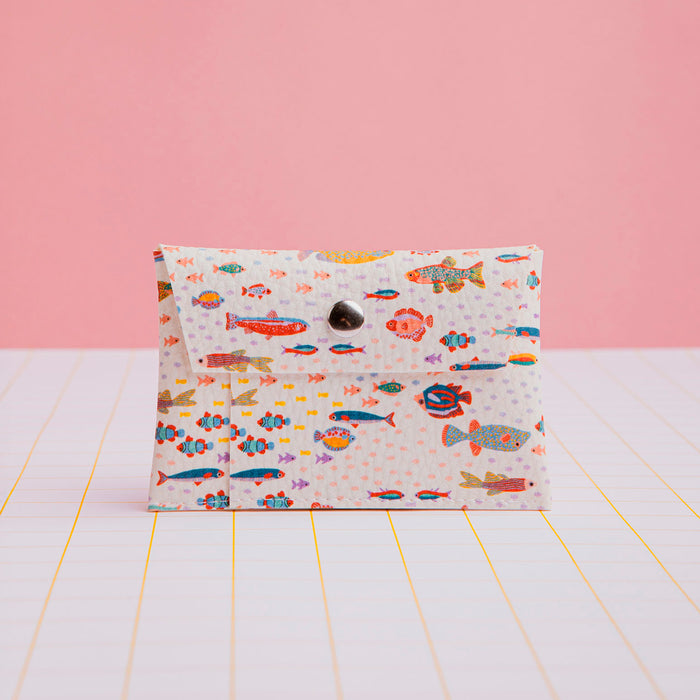 Tarjetero - Peces Beige 🐟