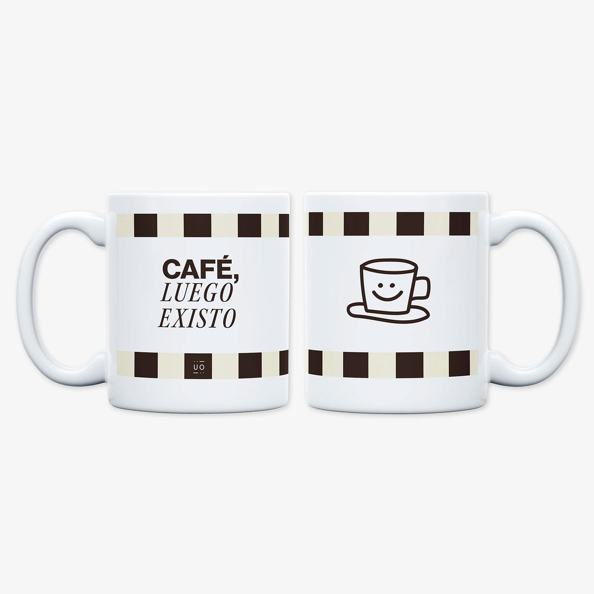 Taza UO - "Café, luego existo" ☕