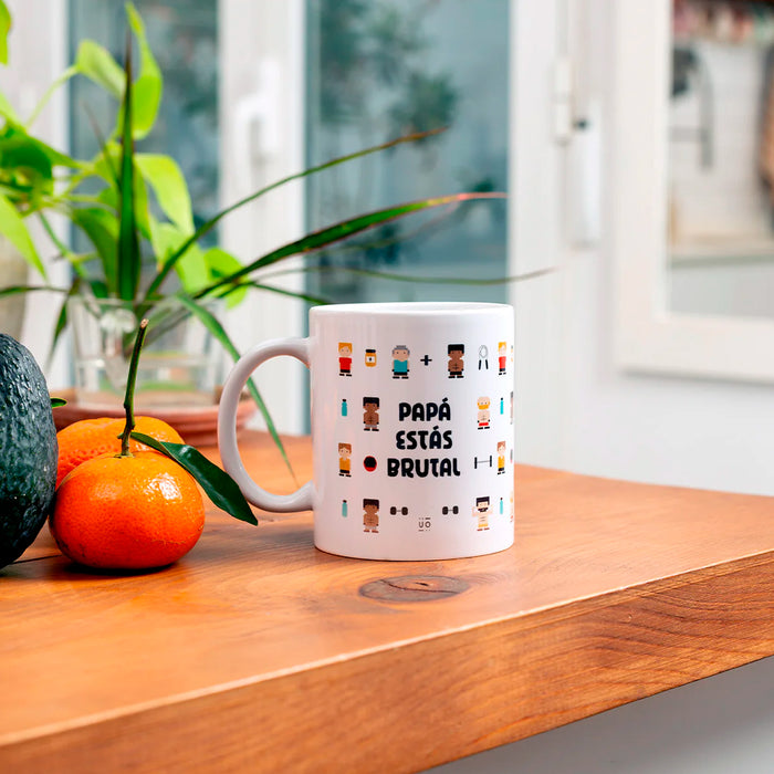 Taza UO - "Papá estás brutal" 💪🏋️♀️