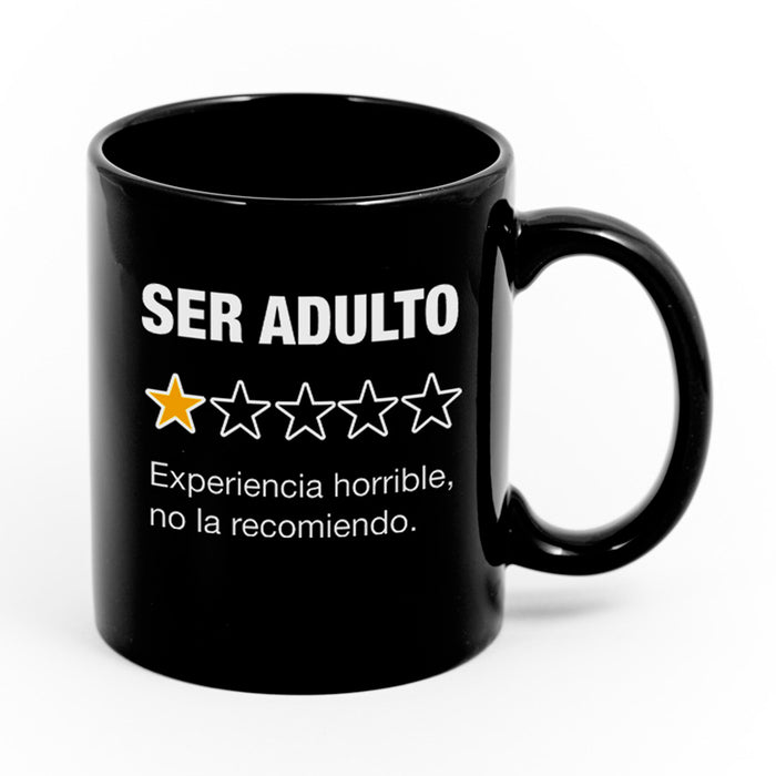 Taza - "Ser adulto: Experiencia horrible, no la recomiendo" ⭐