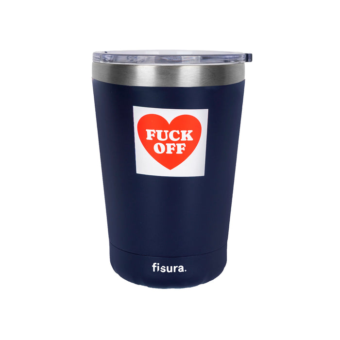 Vaso termo - "Fuck Off" Azul