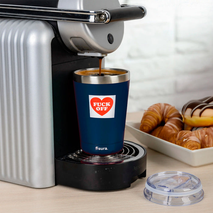 Vaso termo - "Fuck Off" Azul