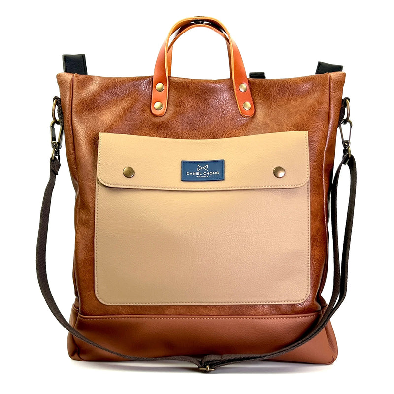 Bolso-mochila Worker Bag Brunello de Daniel Chong - Marrón