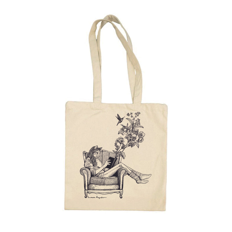 Tote bag - "Reading World" de Laura Agustí