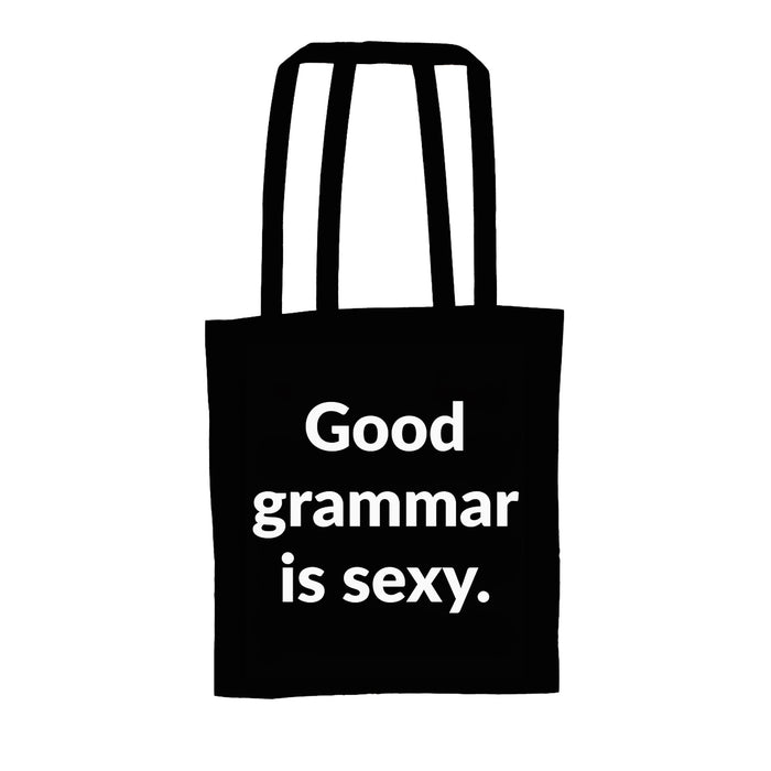 Tote bag - "Good grammar is sexy" 📖