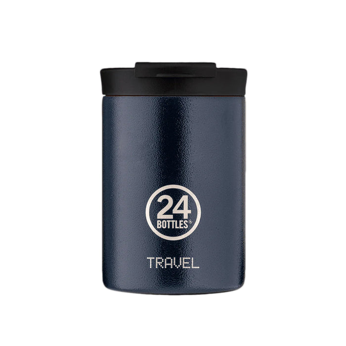 Taza de viaje de acero inoxidable 350 ml 24Bottles - Deep Blue