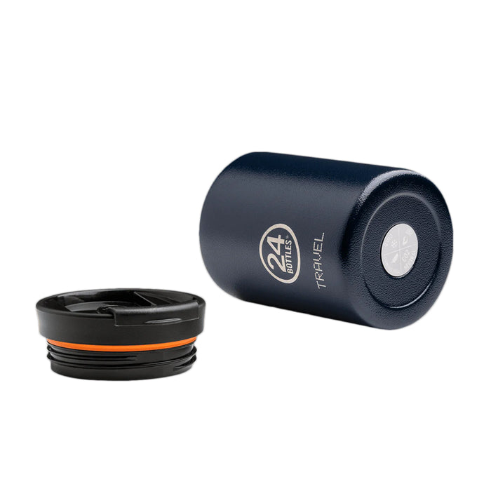 Taza de viaje de acero inoxidable 350 ml 24Bottles - Deep Blue