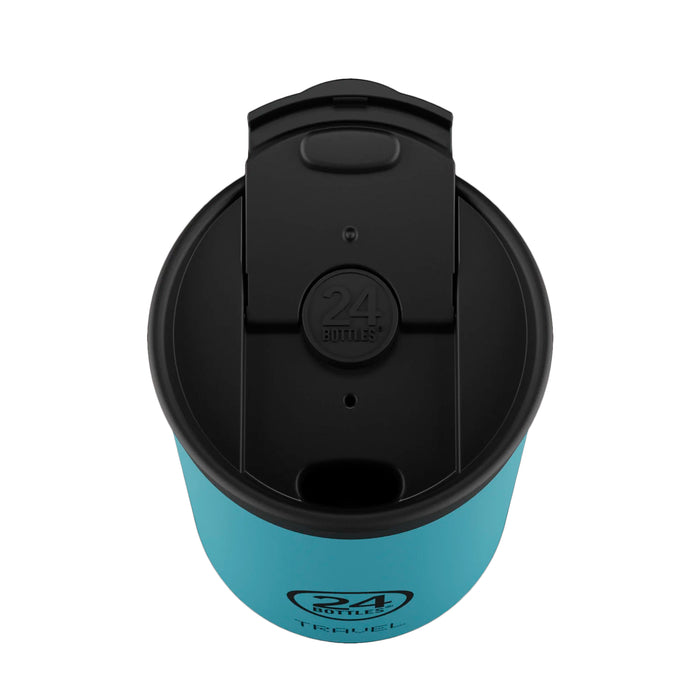 Taza de viaje de acero inoxidable 350 ml 24Bottles - Powder Blue