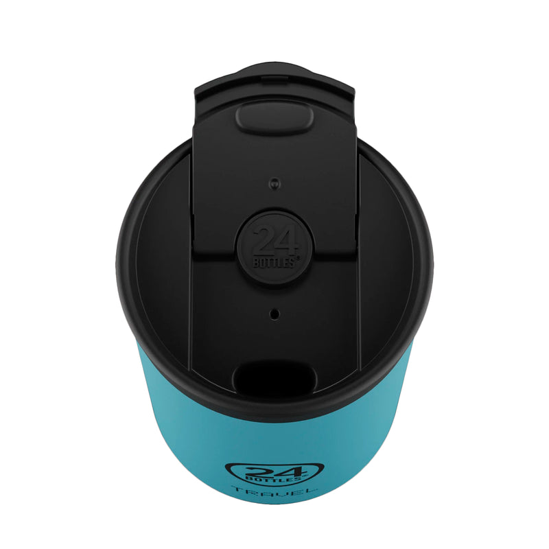 Taza de viaje de acero inoxidable 350 ml 24Bottles - Powder Blue