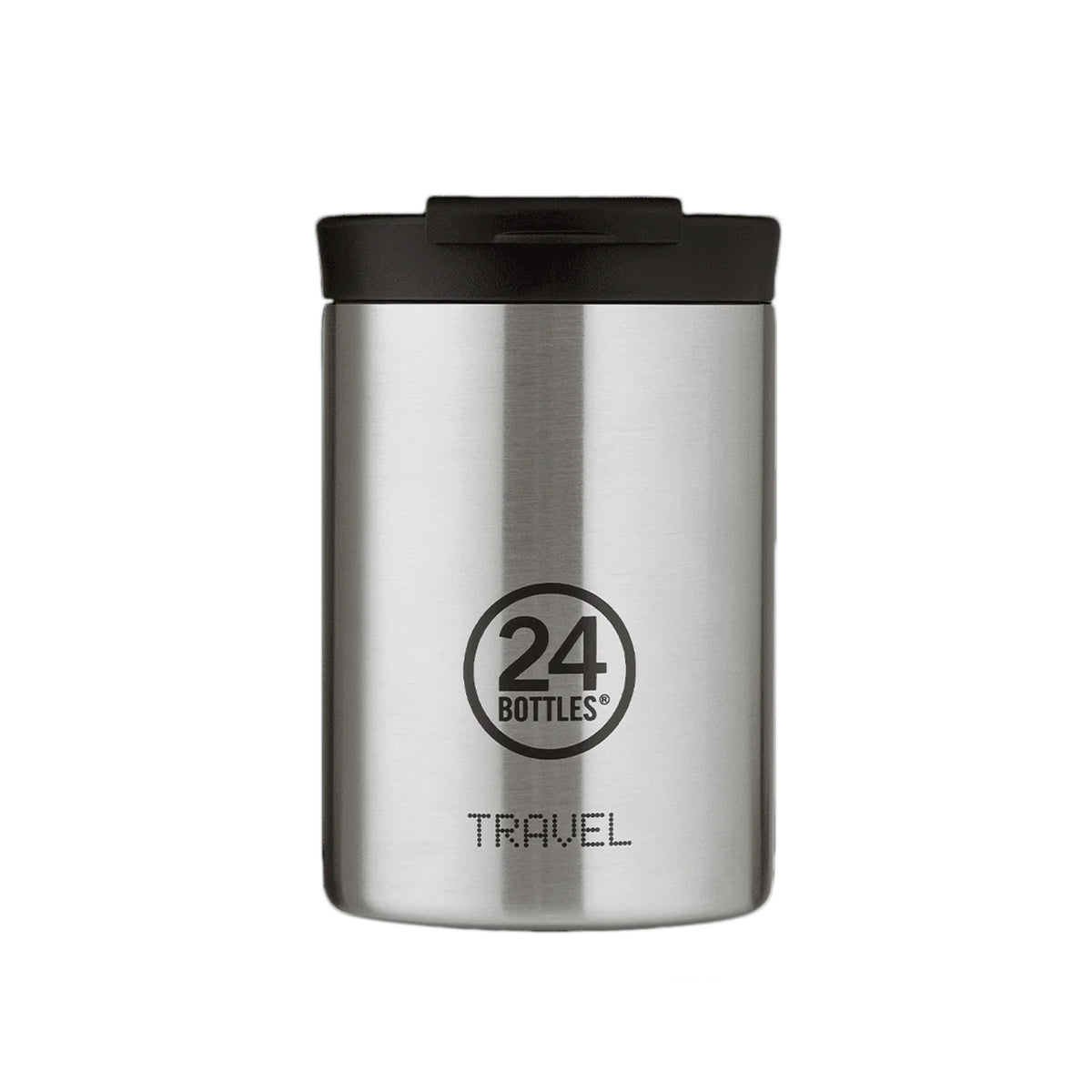 Taza de viaje de acero inoxidable 350 ml 24Bottles - Brushed Steel