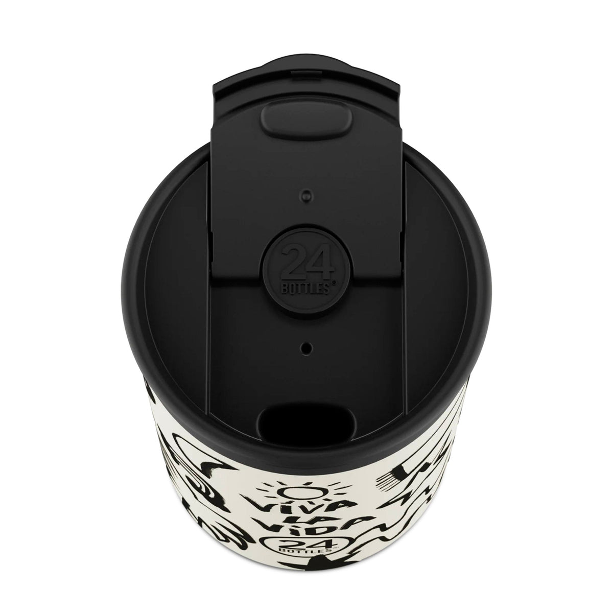 Taza de viaje de acero inoxidable 350 ml 24Bottles - Viva La Vida