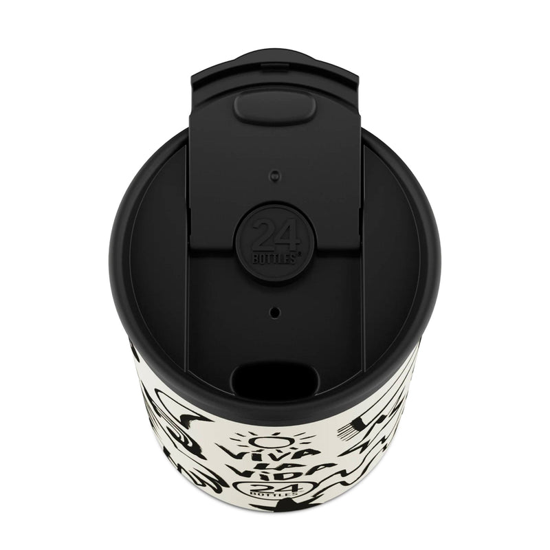 Taza de viaje de acero inoxidable 350 ml 24Bottles - Viva La Vida